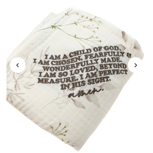 I am a Child of God Floral Waffle Blanket – OUR HOUSE ABOVE