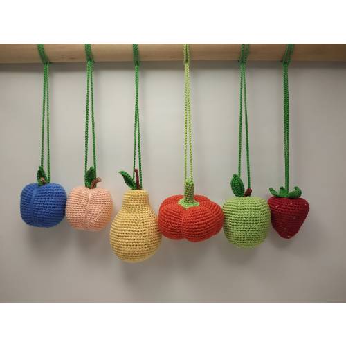 Baby gym toys . Fruits rattles. Hanging play gym toys. Baby rattles. Gender neutral gift
