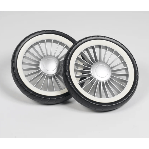 Silver Stroller Rear Wheels
