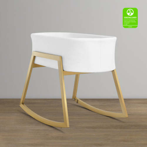 Gold Madrid Rocking Bassinet