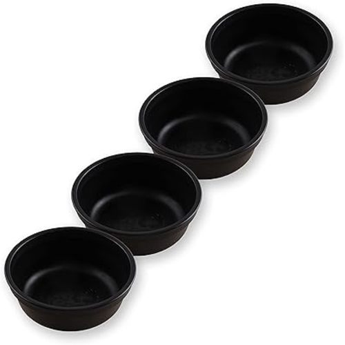 Re-Play 12 Oz. Toddler Bowls for Snack and Everyday Dining - Dishwasher and Microwave Safe - Made in USA - Set of 4-4.9" x 4.9" x 1.8" Black