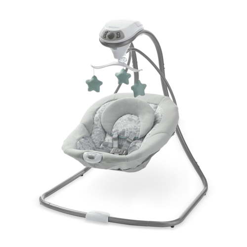 Free Shipping! Graco Infant Swing Ivy with Side-to-Side Sway, 6 Speeds, 15 Sounds, Vibration, Cozy Seat