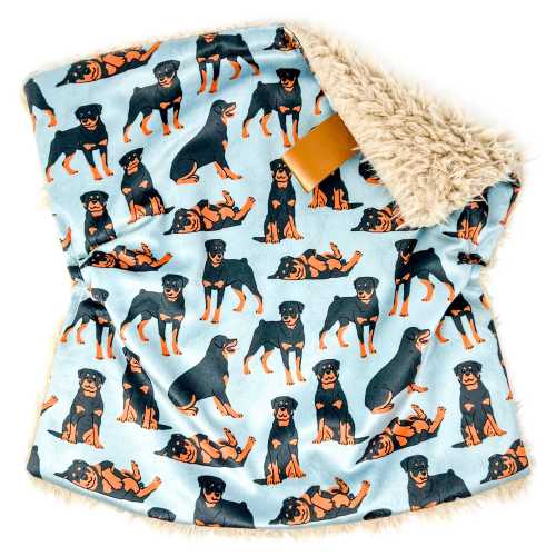 Lovey: Blue Gray Rottweilers. Rottweiler Lovey. Rottweiler Baby Gift. Dog Lovey. Dog Lovey. Baby Lovey. Minky Lovey. Lovey for Babies.