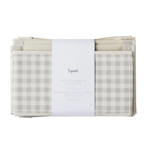 Over the Door Organizer || Gingham Beige – Khanh