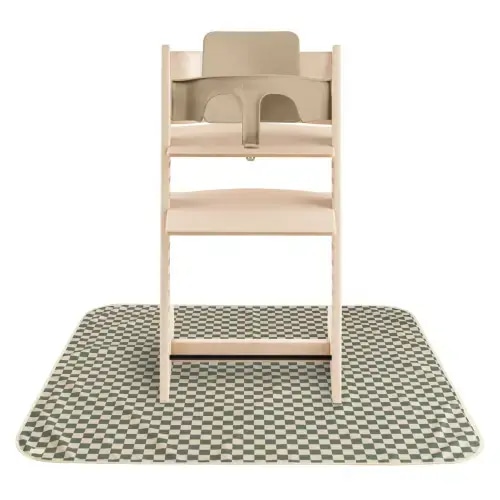 Splat Mat – Mushie - Olive Check