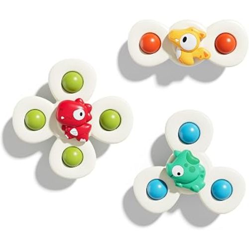Suction Cup Spinner Airplane Travel Toys for 1 Year Old Boy Girl