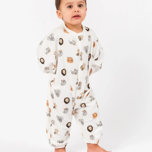 Organic Baby Bubble Romper - Animal Print – Young Eden
