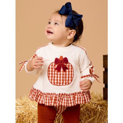 Long Sleeve Sweatshirt Swing Top and Bloomer Set