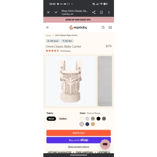 Shop Omni Classic (formally Omni 360) Baby Carrier | Ergobaby