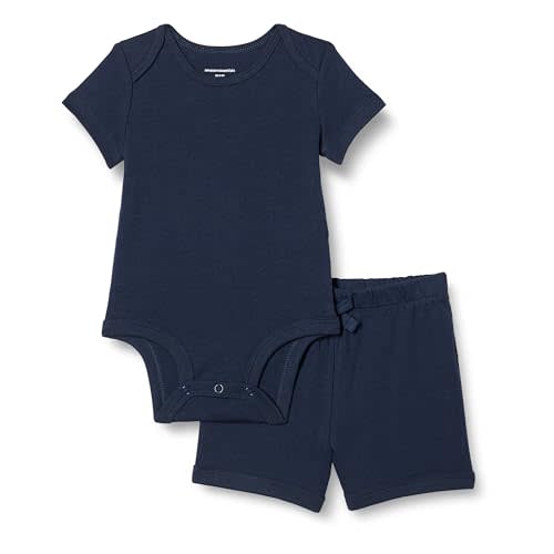 Amazon Essentials unisex-baby Bodysuit and Short Set