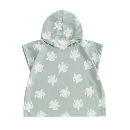 Frietlebird Baby Girl Boy Hooded Beach Towel Swim Cover Up Bath Towels Swim Poncho Swimsuit Cover Up Summer Clothes (B-Green,6-12 Months)