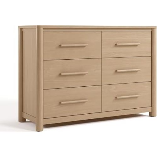 Storkcraft Malta 6 Drawer Dresser, Driftwood