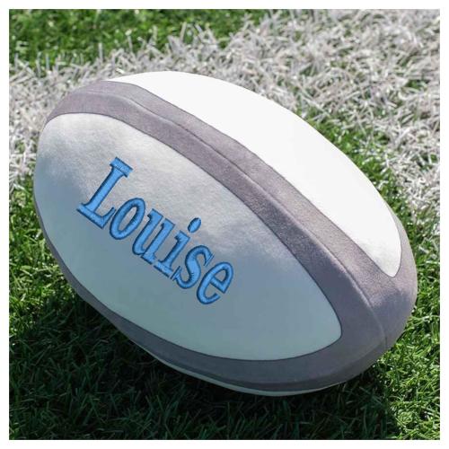 Personalised Plush Rugby Ball, Rugby Ball, Rugby Gift, Plush Rugby Ball, Embroidered Rugby Ball, Baby Room Decoration, Gift for Rugby