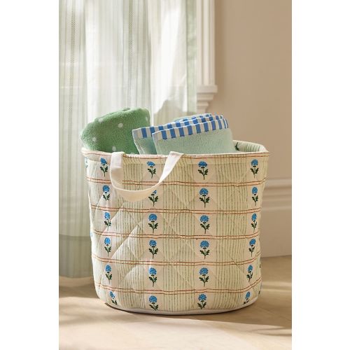 Quilted Block Print Basket