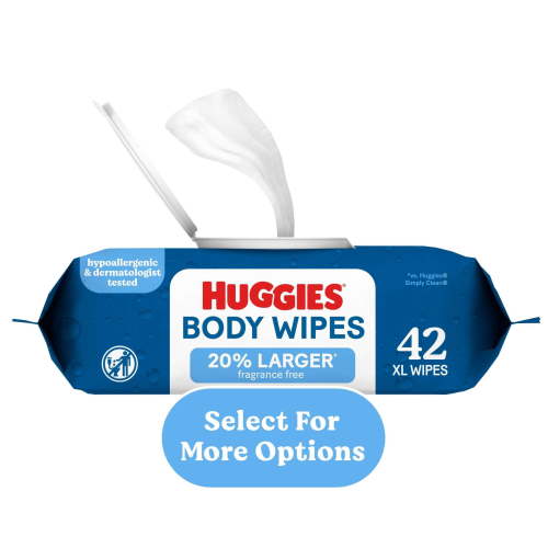 Huggies Extra Large Unscented Wipes, 1 Flip-Top Pack, 42 Count
