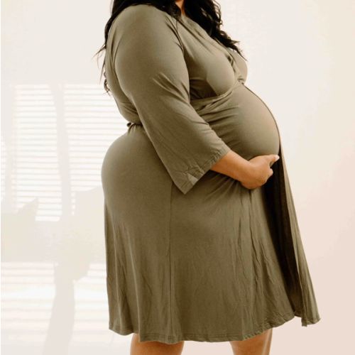 Lila Labor & Postpartum Gown in Sage