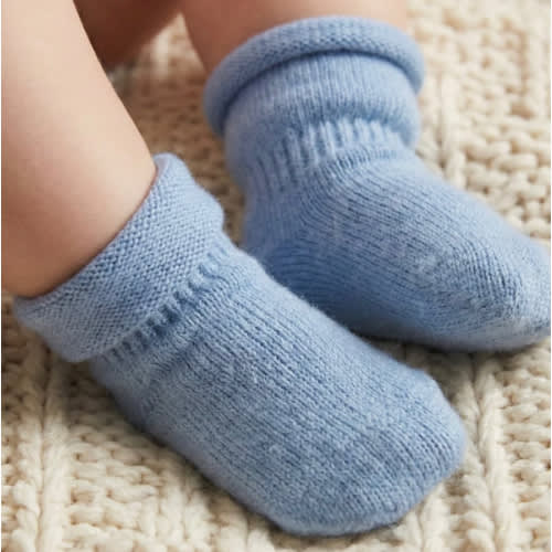Cashmere Blend Baby Socks