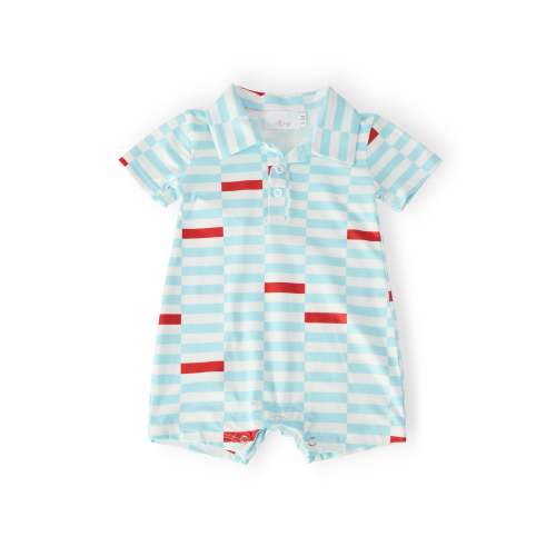 Block Party Polo Shorty One-Piece