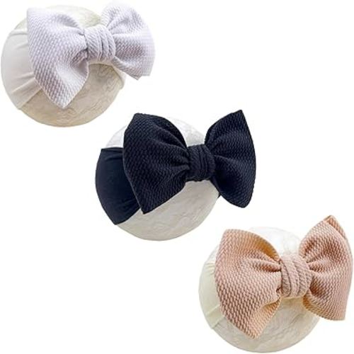 Baby Girl Headbands Nylon Bow Hair Accessories for Newborn Infants Toddlers (Y06, FZ)