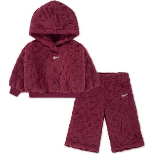 Cozy Fleece Hoodie & Pants Set, 24M