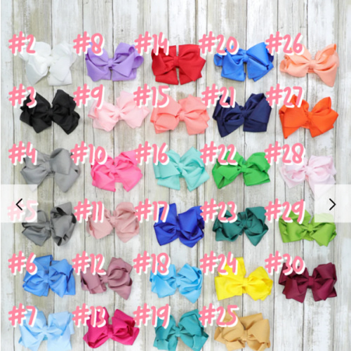 Double Layer Bow Headband 5 Inch - 70 Colors Available