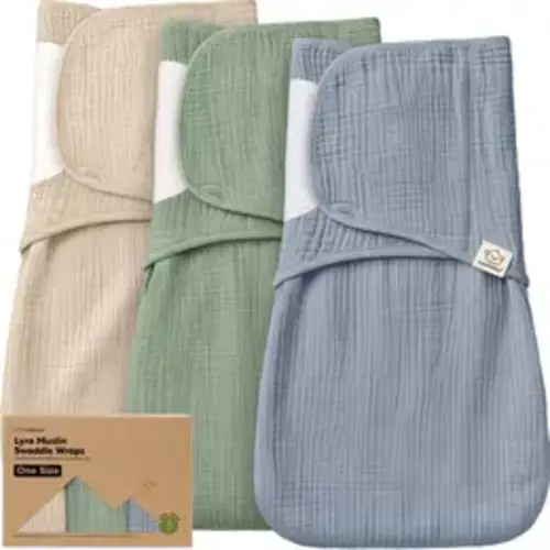 KeaBabies Muslin Baby Swaddles for Newborns – 3-Pack, 100% Organic Cotton Swaddles Sleep Sack 0-6 Months, Infant, Baby Girls, Boys, Soft Breathable Summer Swaddler, Easy Quiet Closure - TikTok Shop