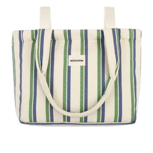 Handle Blueberry + Green Bag