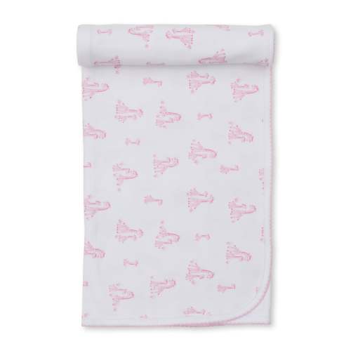 Giraffe Grace Pink Blanket