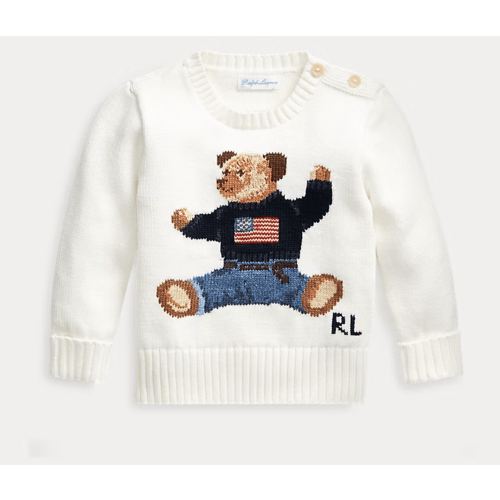 Baby Boy Polo Bear Cotton Sweater | Ralph Lauren