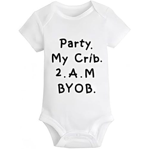 Funny Baby Bodysuit,Cotton Unisex Newborn Clothes Cute infant Rompers &Baby Gift Idea Humor Jumpsuits Essentials
