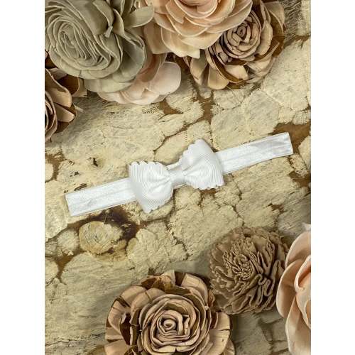 2.5" Bitty Scalloped Bow | Headband