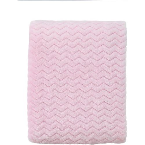 CREVENT 30''X40'' Soft Cozy Warm Baby Blankets for Boys Girls Solid Color - All Season Use - Newborn Essentials (Wave Baby Pink)