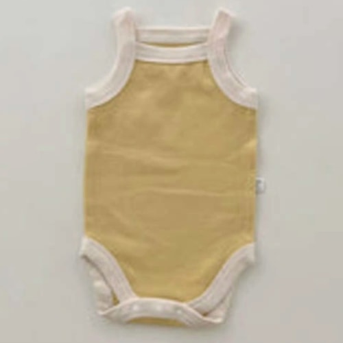 Boho Trendy Vintage Romper – yellow 6-12 mos