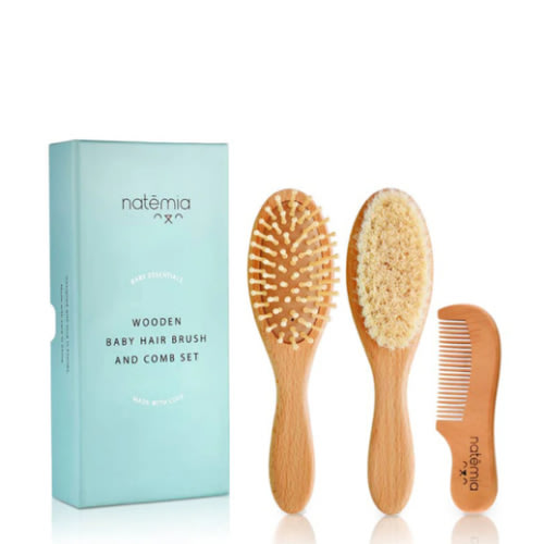 Wooden Hair Brush Set