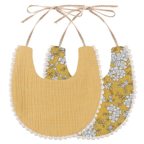 Acahhotxx Baby Bib, Baby Infants Feeding Bib Soft Cotton Bandana Muslin Absorbent Saliva Towel Toddler Scarf Newborn Baby Burp Cloth