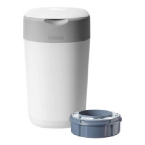 Tommee Tippee Twist & Click Nappy Disposal Unit - Cotton White  - Nappy Bins | Baby Bunting