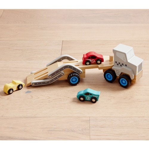 Wooden Car Transporter Vehicle