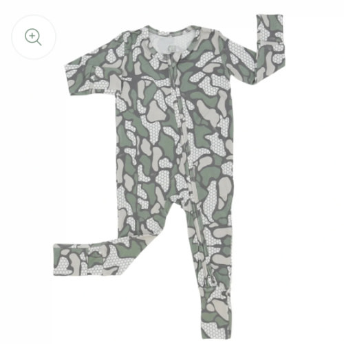 Boys HHxCC Double Zipper Romper - RVR Cam Offshore – Hamner Hill