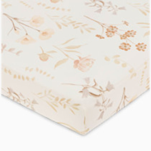 Crane Baby Cotton Sateen Crib Fitted Sheet - Violet Floral
