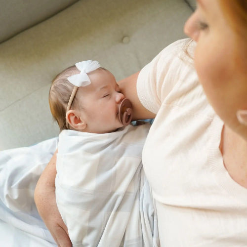 Knit Swaddle: French Gingham | Such a Time