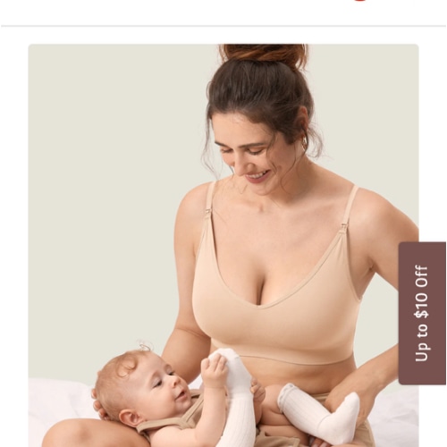 Seamless Soft Knit Nursing Bra