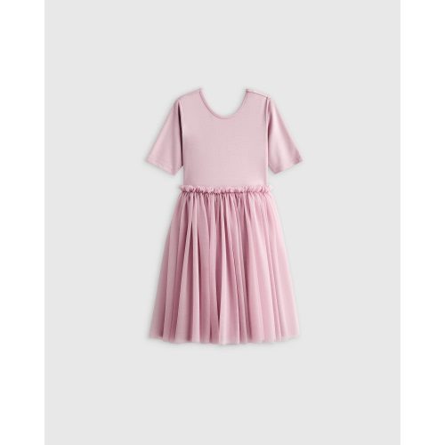 Organic Cotton Tulle Tutu Dress - Toddler in Mineral Pink