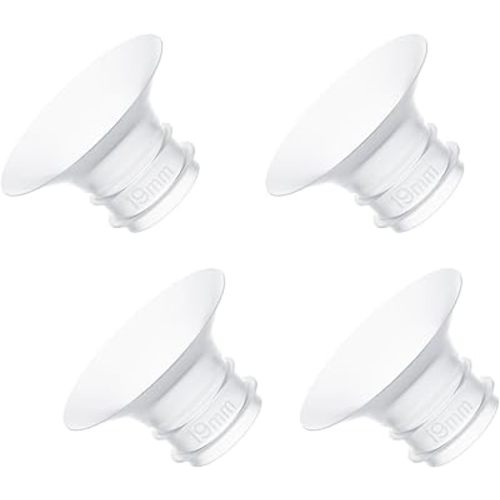 Momcozy 19mm Flange Inserts for Air 1 & Wellness 1, Food Grade Silicone, 4 Pack