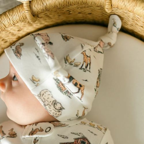Farm Friends | Organic Knotted Hat – L'ovedbaby
