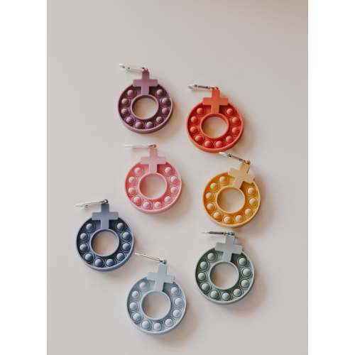 Decade Rosary Pop-It Keychain