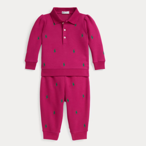 Polo Pony Fleece Sweatshirt & Pant Set