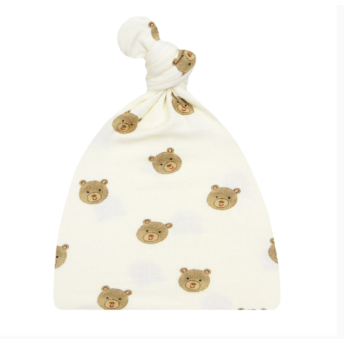 Teddy Top Knot Hat