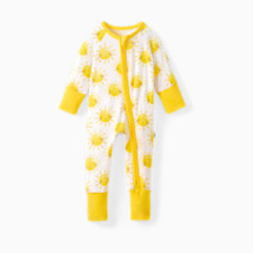 Little Sleepies Zippy Footie - Sunshine, 0-3 M