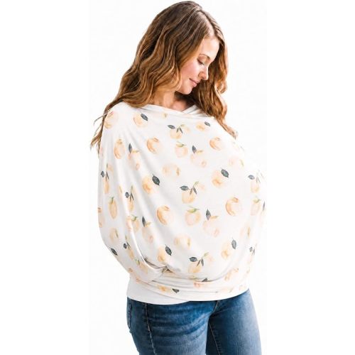 Copper Pearl Nursing Cover for Breastfeeding – Multi-Use Baby Car Seat Cover, Stroller Cover & Breast Feeding Cover Up for Women, Stretchy Breathable High Quality Cover for Boy or Girl, Caroline