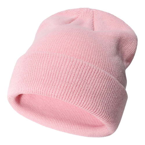 Unisex Knit Soft Warm Cuffed Beanie Hat Winter Camo Hats for Kids,Color:Pink,Size:3-24 Months
